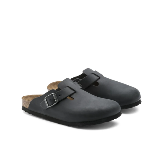 Birkenstock Boston Black Oiled