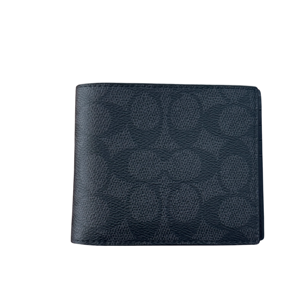 Cartera Coach Tarjetero "Jet Black"