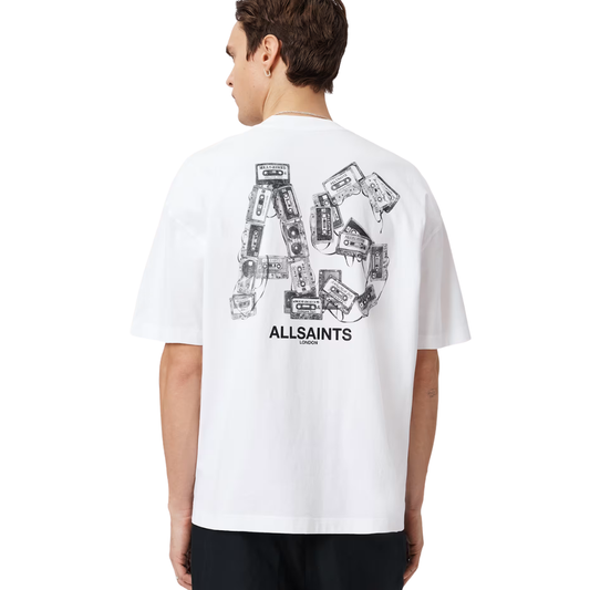 Tee All Saints "Mixtape" Optic White