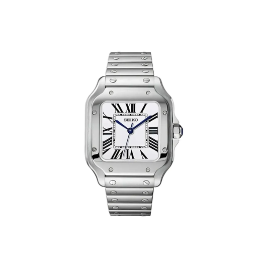 Seiko Mod 'Santos' Carátula Blanca