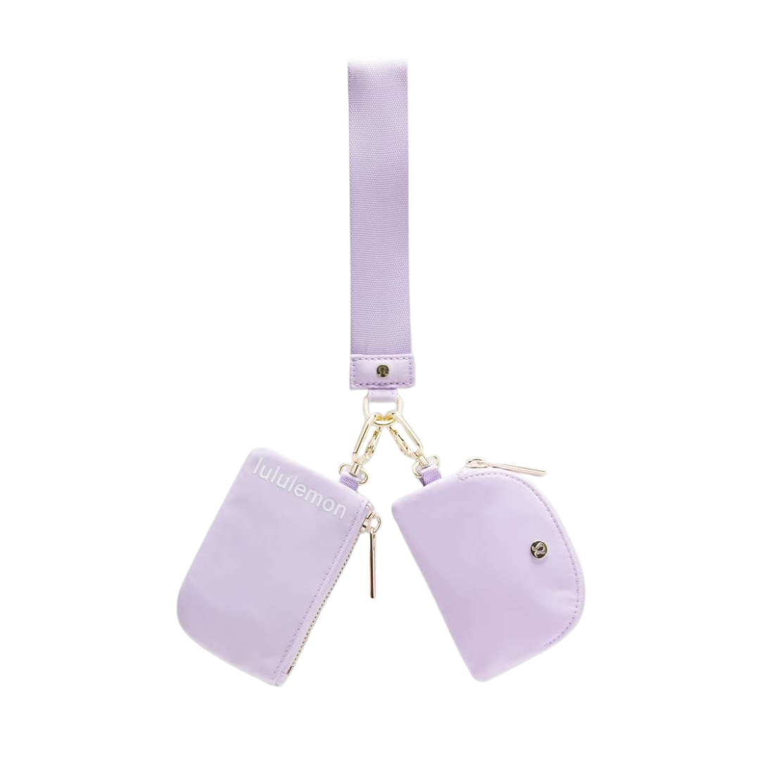 Lululemon Dual Pouch Wristlet Lavender