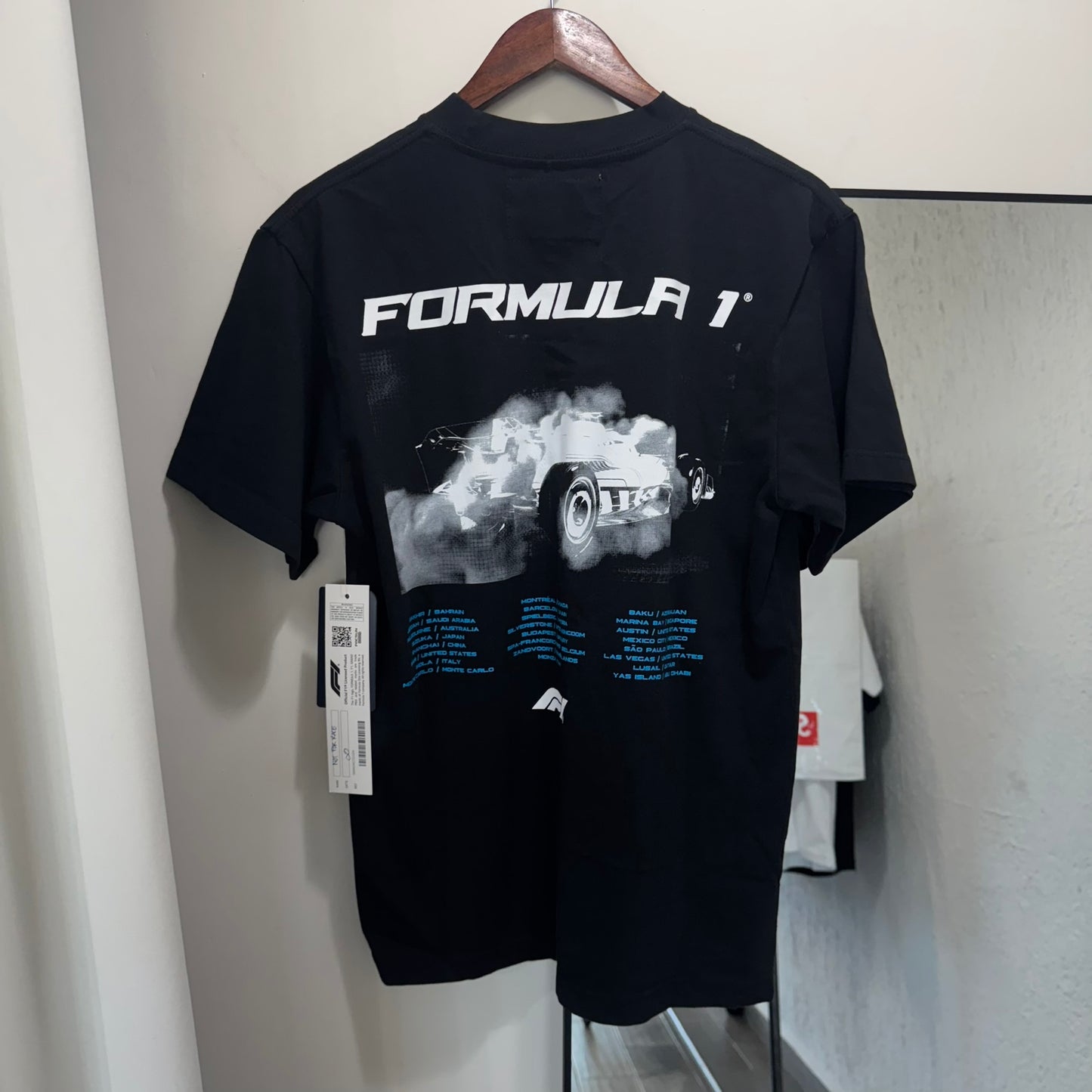 Tee F1 Burnout Black