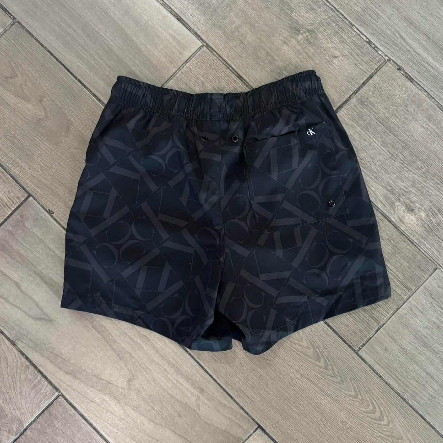Short CK Black Monograma