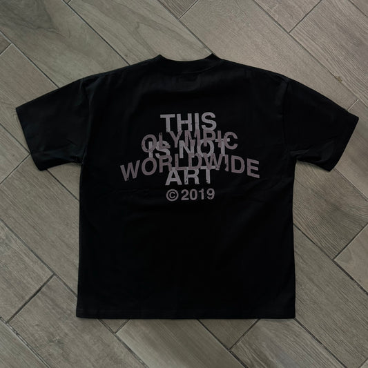 Tee Olympic 'This Is Not Art' Black Grey