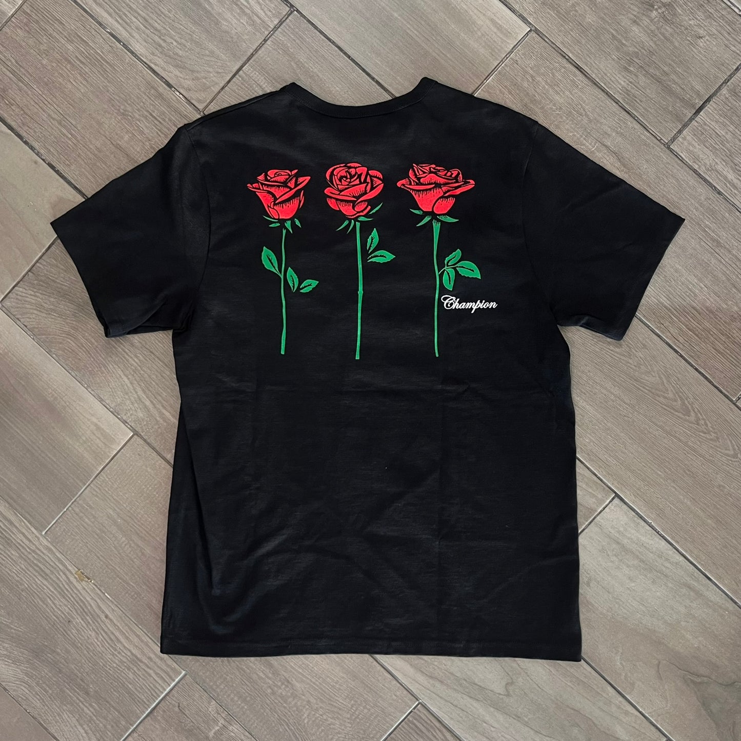 Tee Champion Embroidered Flower
