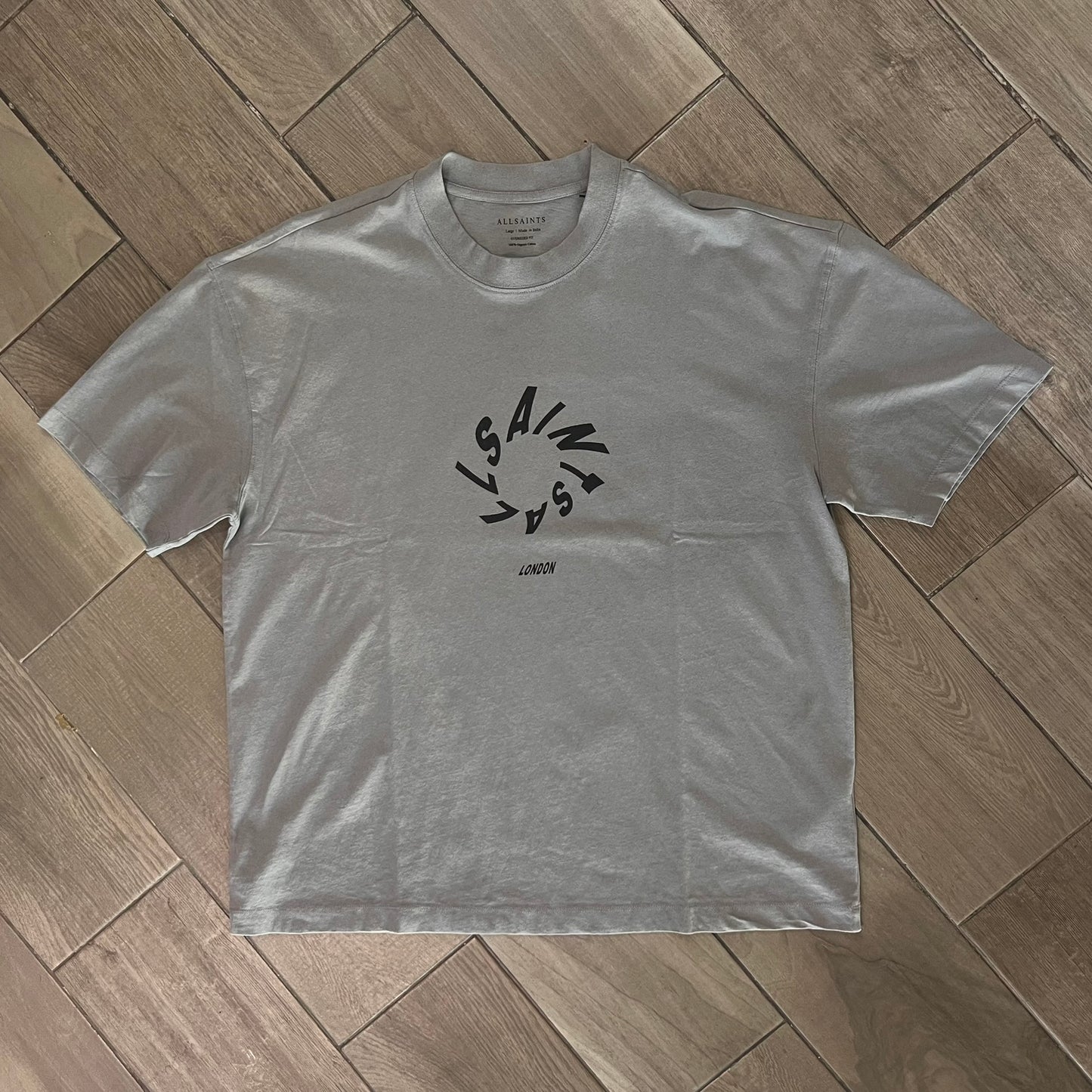 Tee All Saints Hallo SS Ash Grey