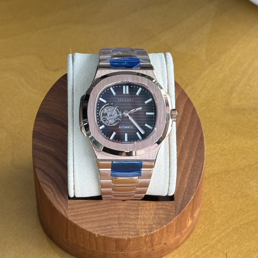 Seiko Mod 'Nautilus' Rose Gold
