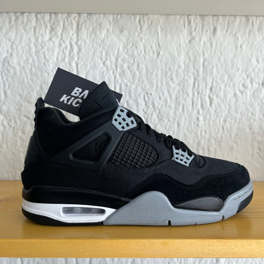 Jordan 4 Black Canvas